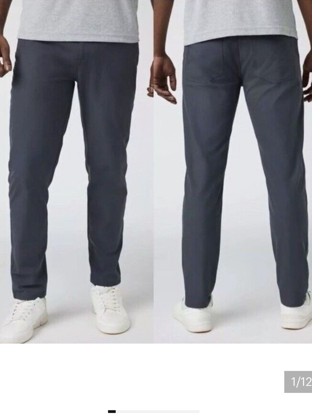 Vuori Meta Athletic Men's Light- Greenish Gray